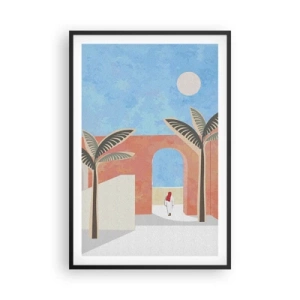 Plagát v čiernom ráme - Arabský deň - 61x91 cm
