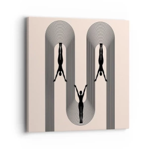 Obraz na plátne - Hore nohami - 40x40 cm