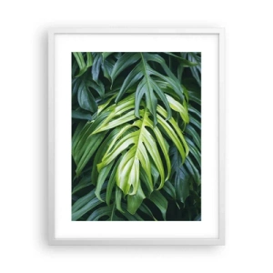 Plagát v bielom ráme - Ponoriť sa do sviežosti - 40x50 cm