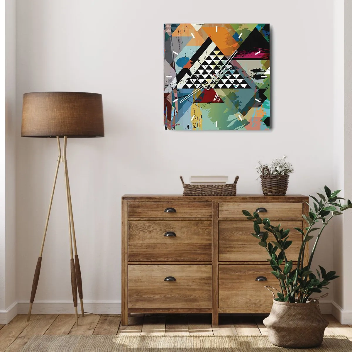 Nástenné hodiny - Aké je to jednoduché - 40x40 cm