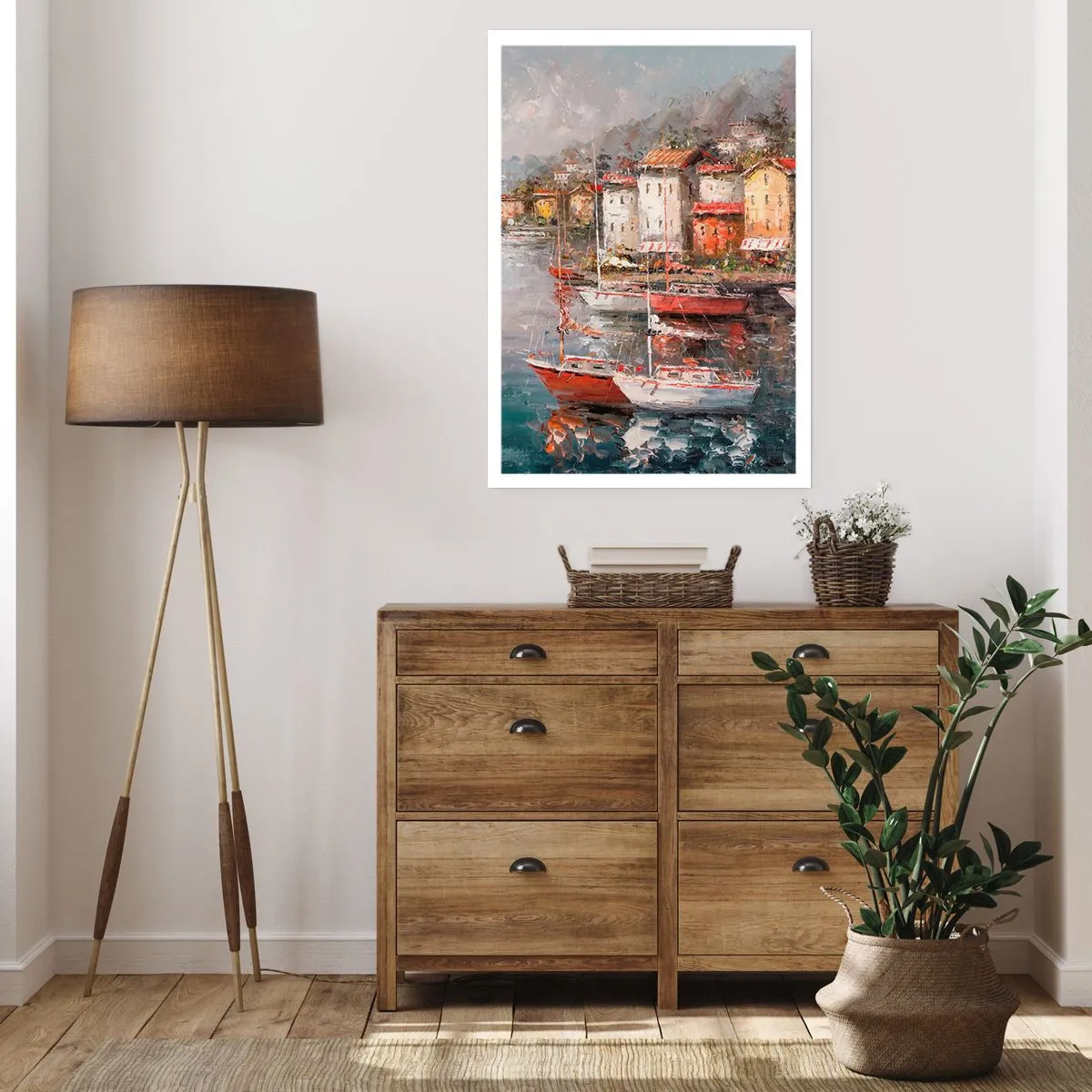 Plagát - Romantický prístav - 50x70 cm