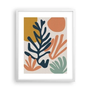 Plagát v bielom ráme - Koralové more - 40x50 cm