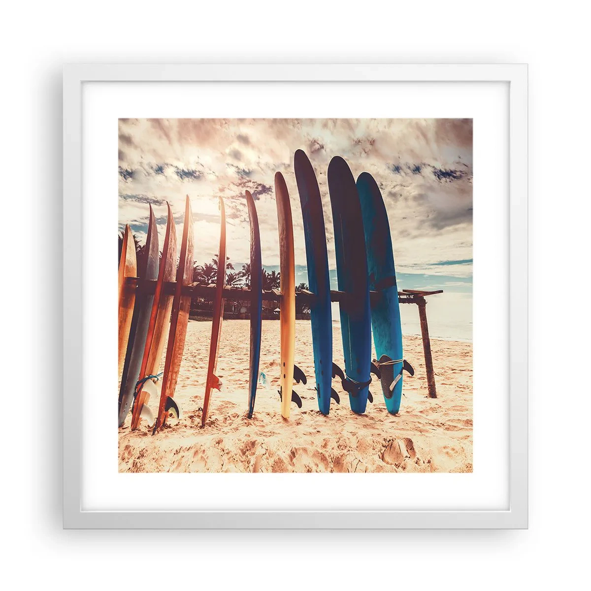 Plagát v bielom ráme - Dobrú noc, tak zajtra. - 40x40 cm