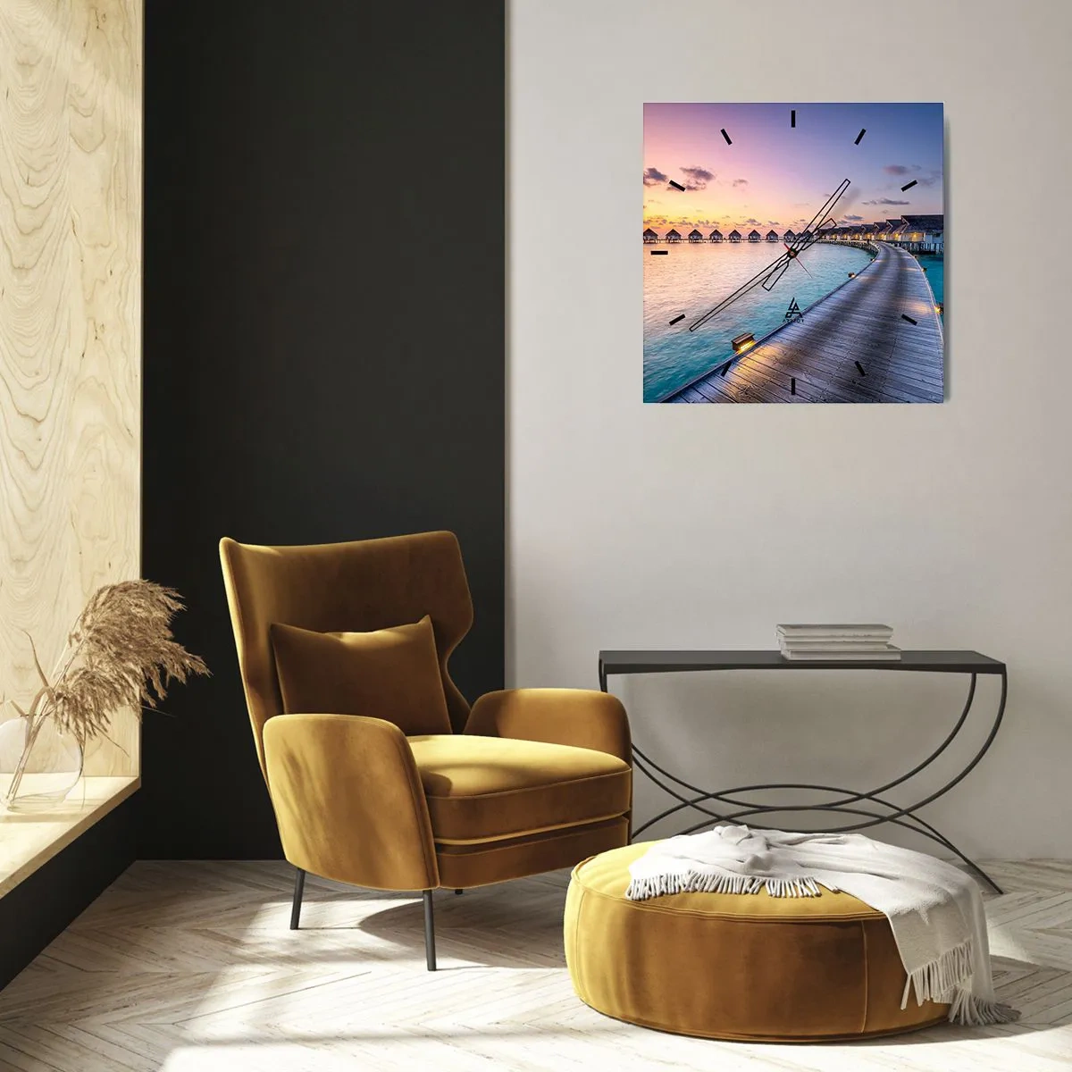 Nástenné hodiny - Prázdniny - návrat k prameňom - 40x40 cm