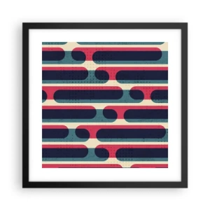 Plagát v čiernom ráme - Dovnútra a dopredu - 40x40 cm