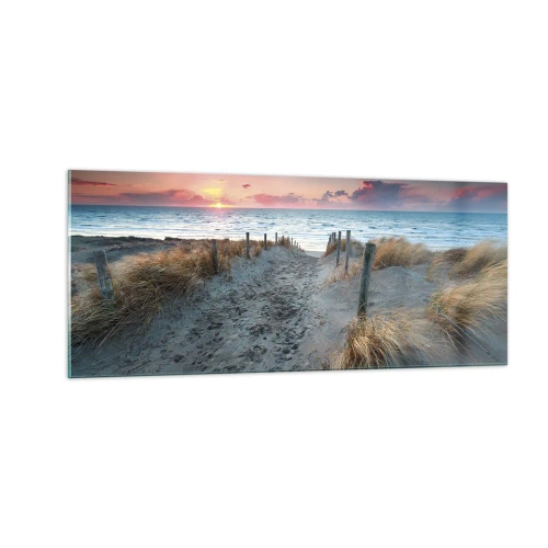 Obraz na skle - Šiel by som s tebou na kraj světa… - 100x40 cm