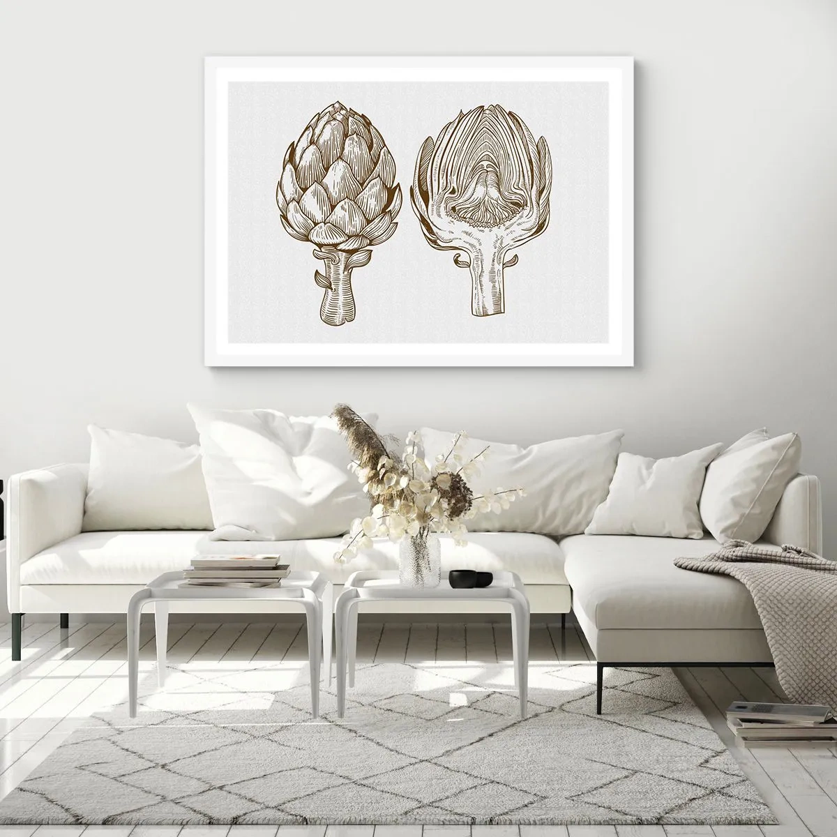 Plagát v bielom ráme - Hodiny anatómie - 70x50 cm