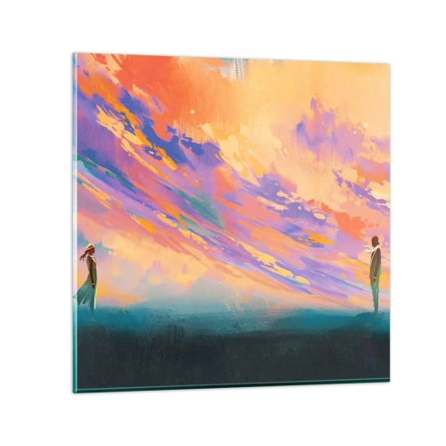 Obraz na skle - Sila príťažlivosti - 70x70 cm