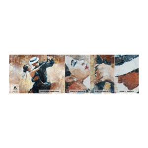 Vzorka fototapety Premium Sand - A la Rudolf Valentino - Abstrakcia, Tancujte, Tango - 100x30 cm