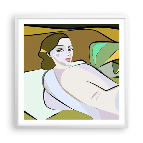 Plagát v bielom ráme - Intímny portrét - 60x60 cm