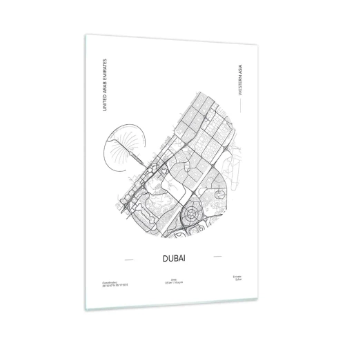 Obraz na skle - Anatómia Dubaja - 50x70 cm