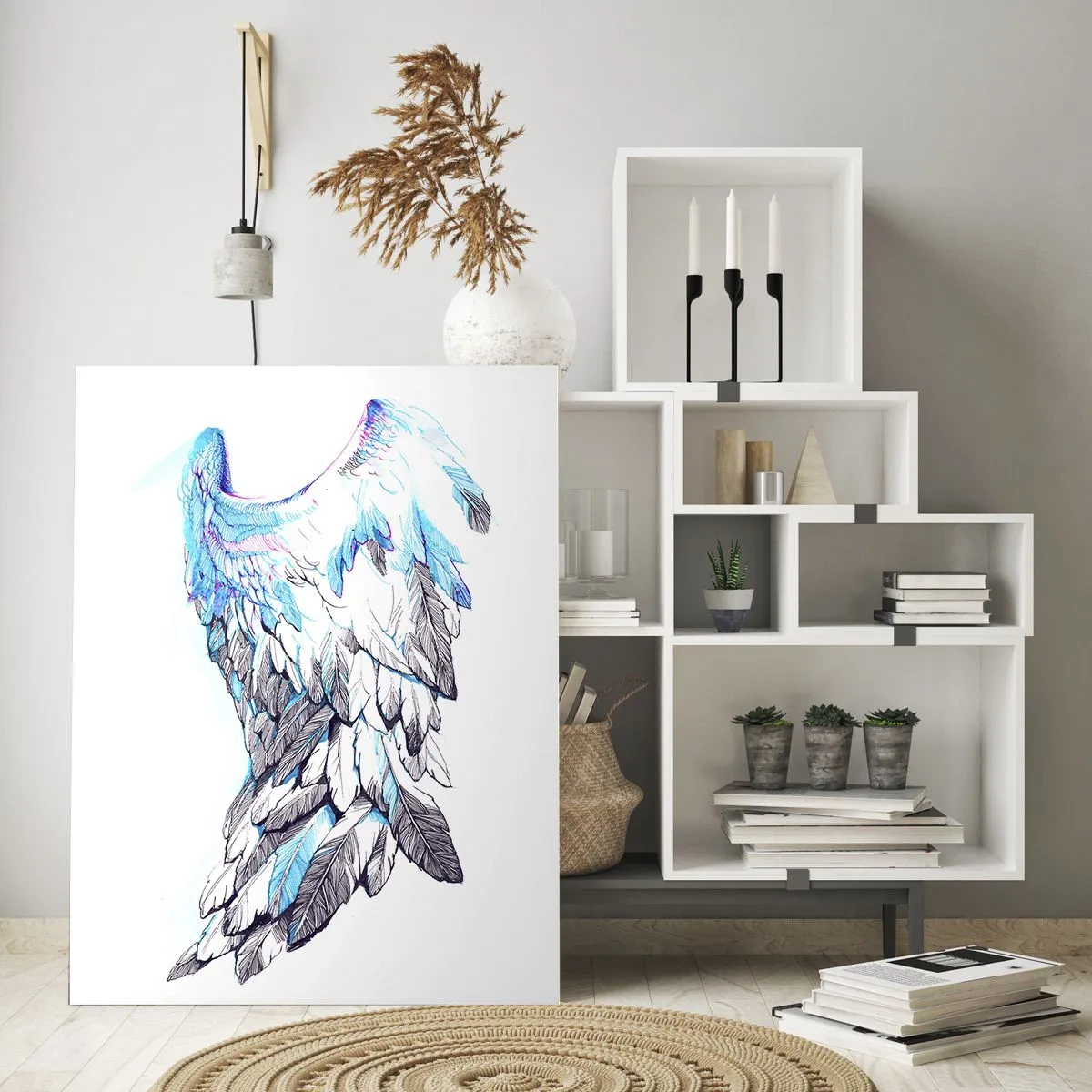 Obraz na skle - Potrebujem krídla - 70x100 cm