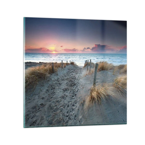 Obraz na skle - Šiel by som s tebou na kraj světa… - 70x70 cm