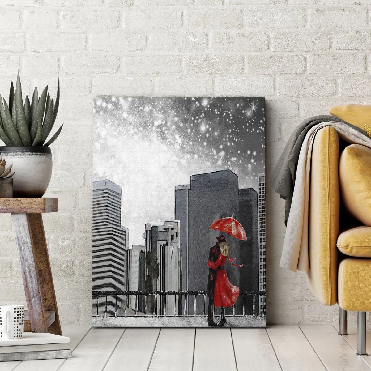 Obraz na plátne - Človek nie je kameň - 50x70 cm