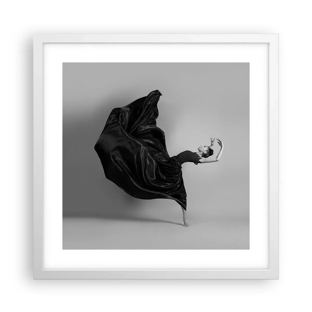 Plagát v bielom ráme - Okrídlený hudbou - 40x40 cm