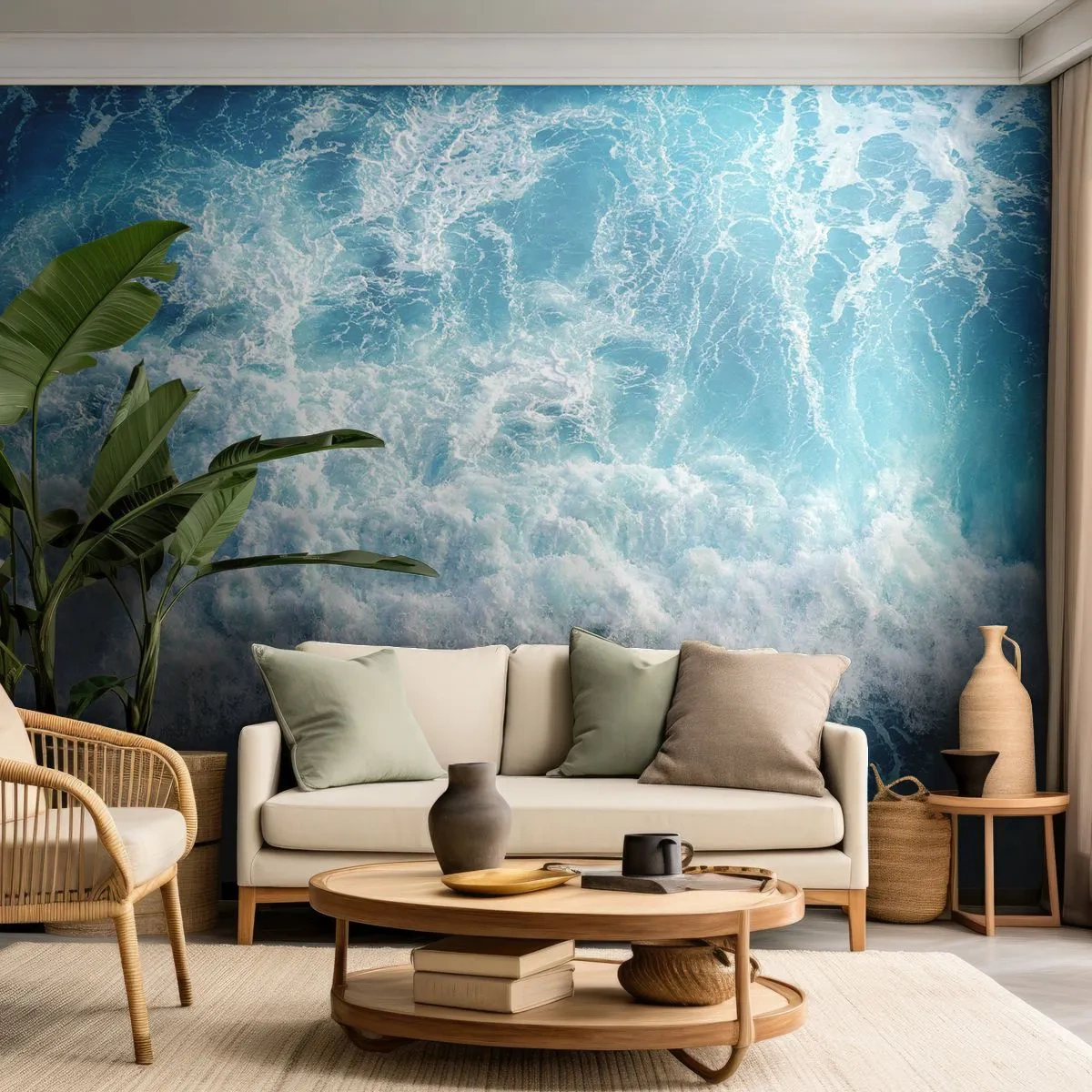 Fototapeta Premium Sand - Radostne a skákavo - More, Morská vlna, Príroda - 100x70 cm