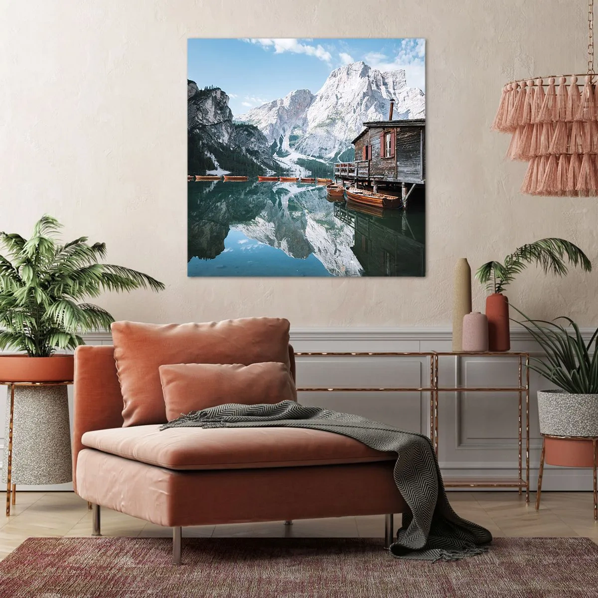 Obraz na plátne - Kryštalické, horské ráno - 60x60 cm