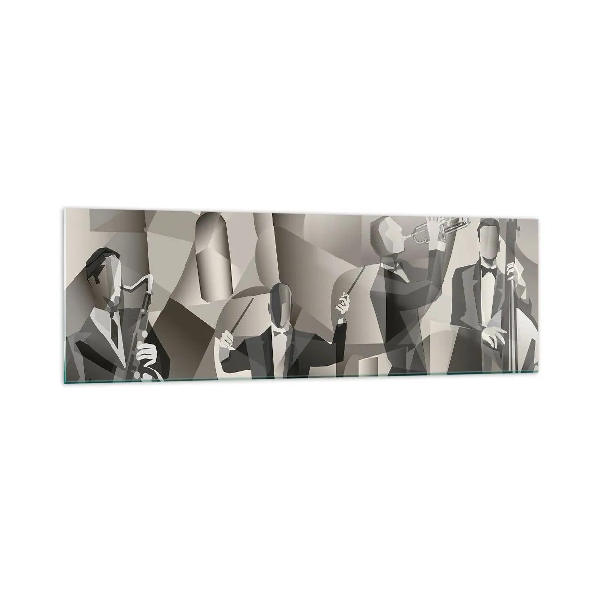 Obraz na skle - V priestore zvukov - 160x50 cm