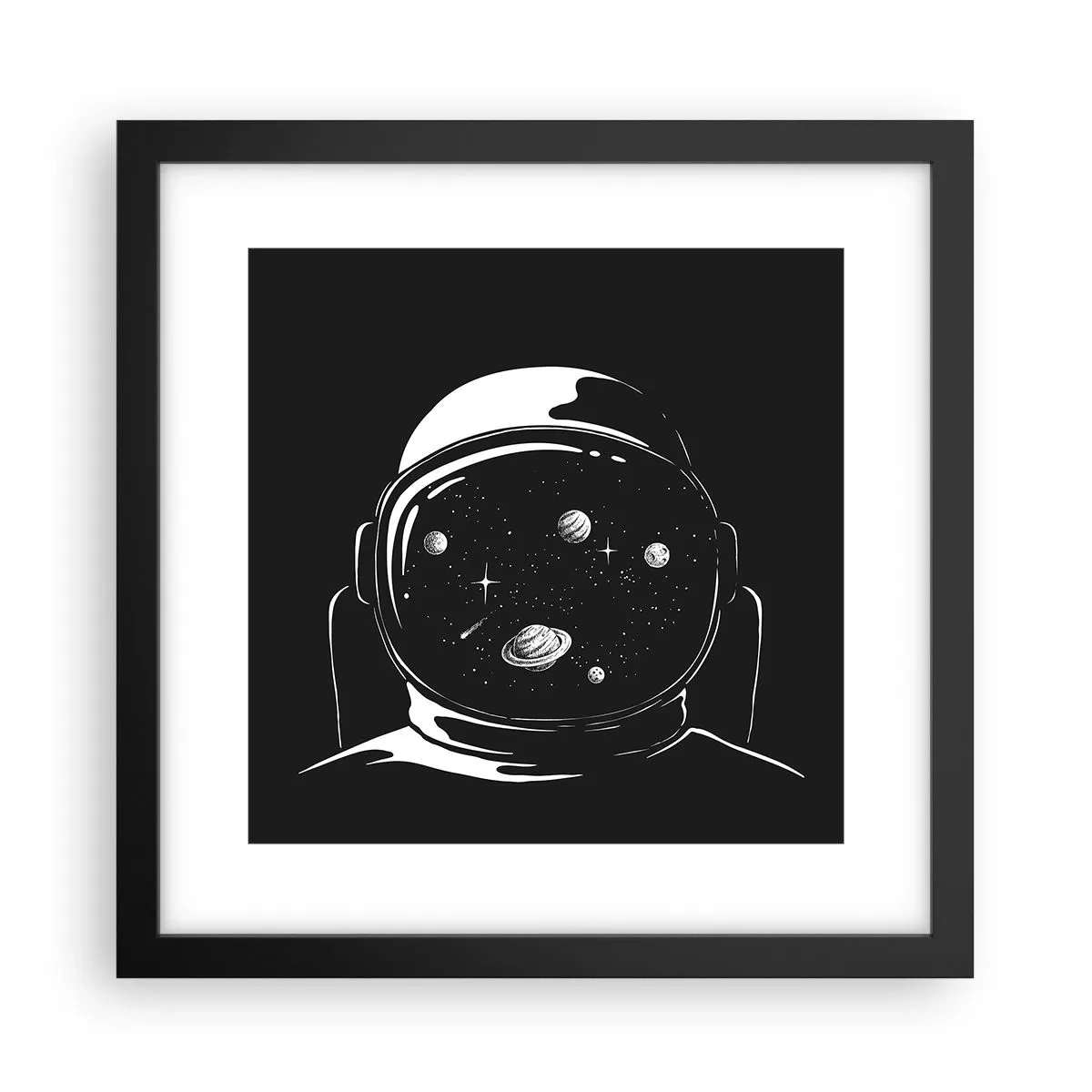 Plagát v čiernom ráme - Skvelý výhľad - 30x30 cm