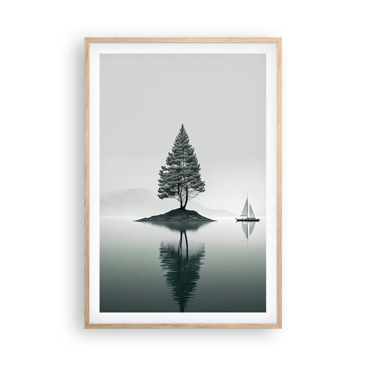 Plagát v ráme zo svetlého duba - Snívanie - 61x91 cm