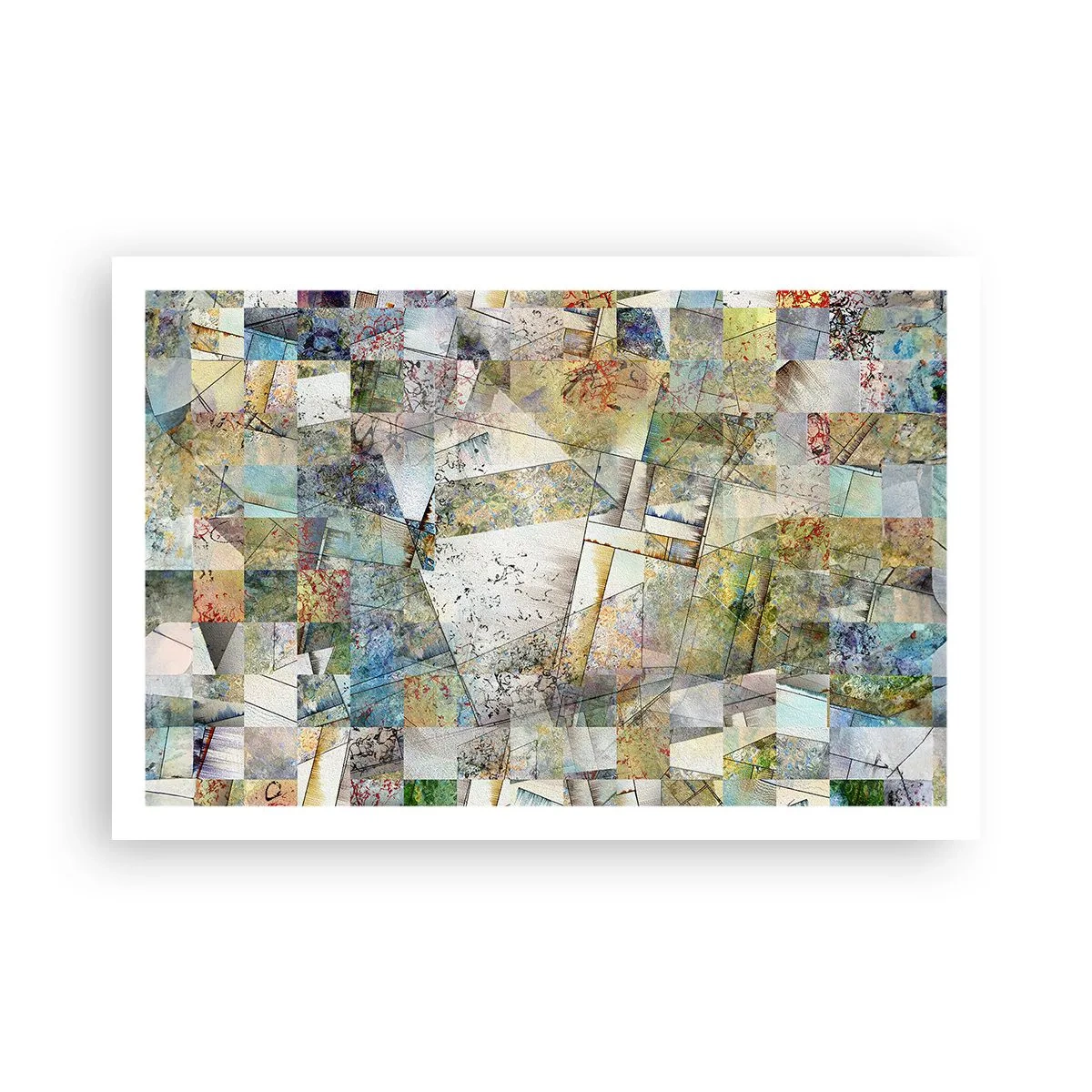 Plagát - Geometrické preskupenie - 91x61 cm