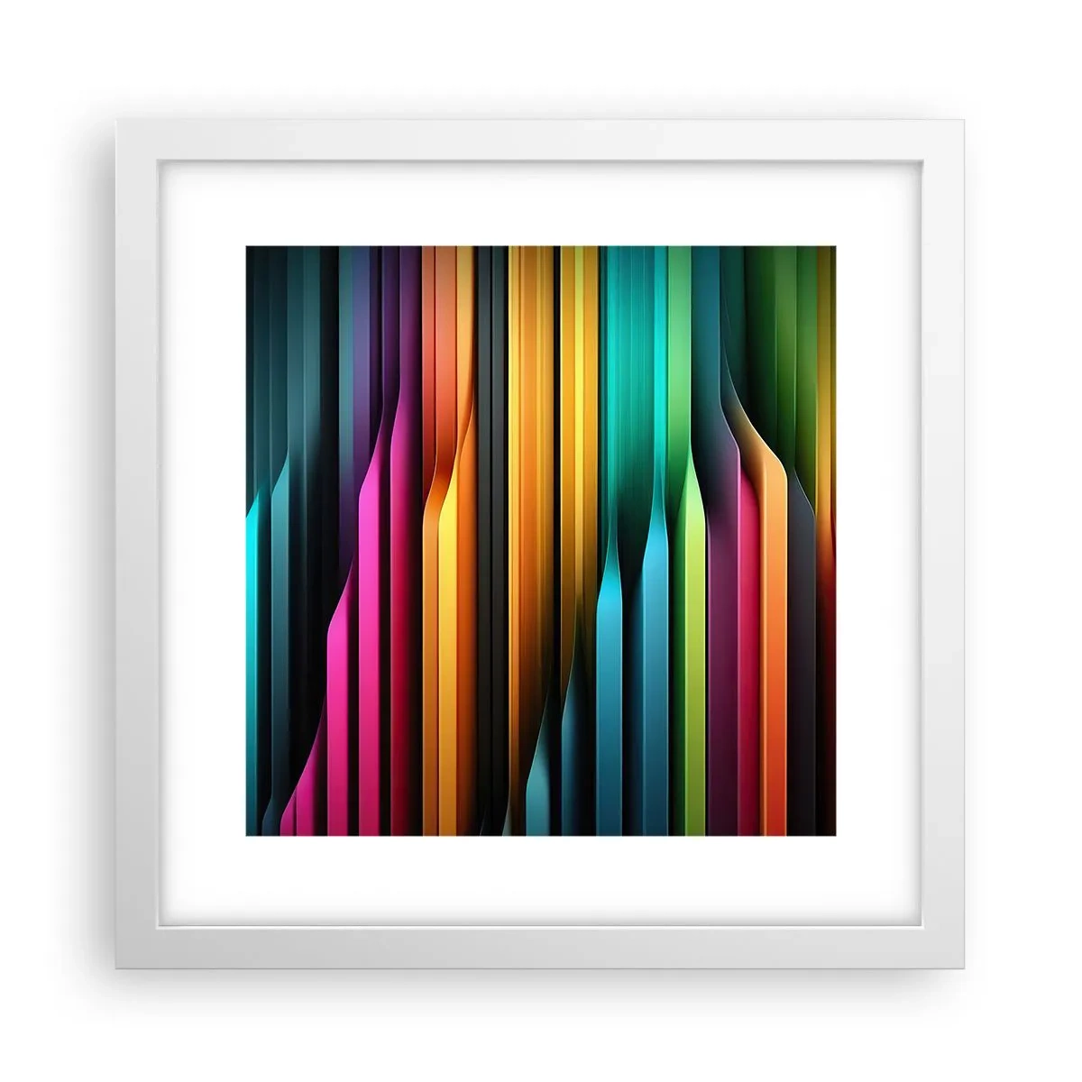 Plagát v bielom ráme - Svetelný organ - 30x30 cm