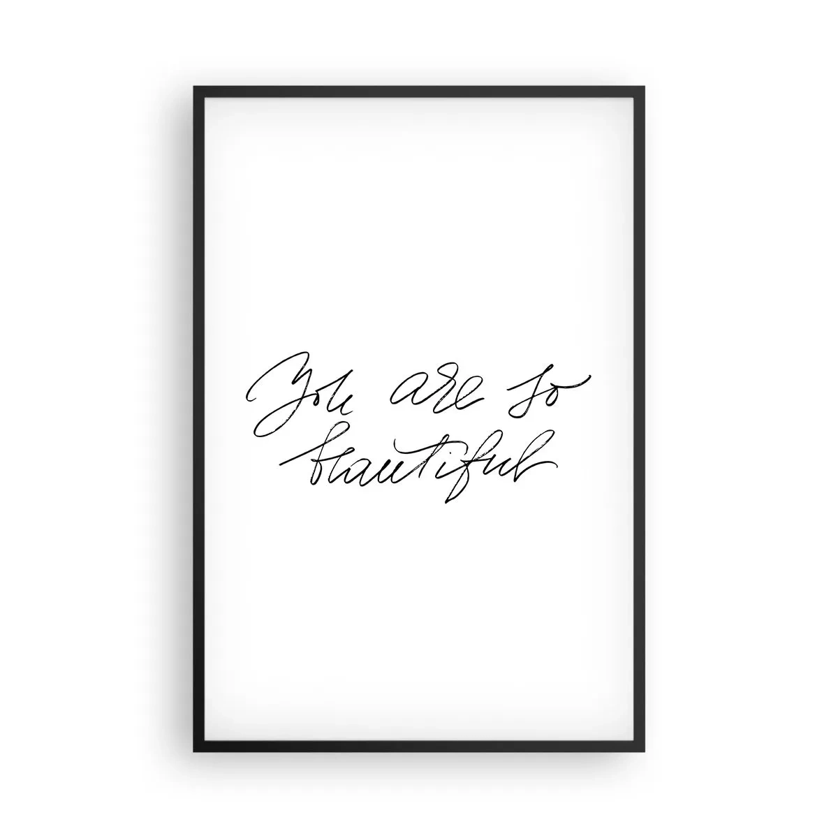 Plagát v čiernom ráme - Naozaj, verte… - 61x91 cm