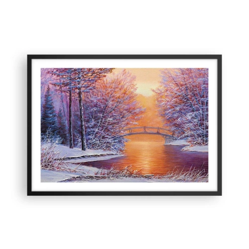 Plagát v čiernom ráme - Stretneme sa tu - 70x50 cm