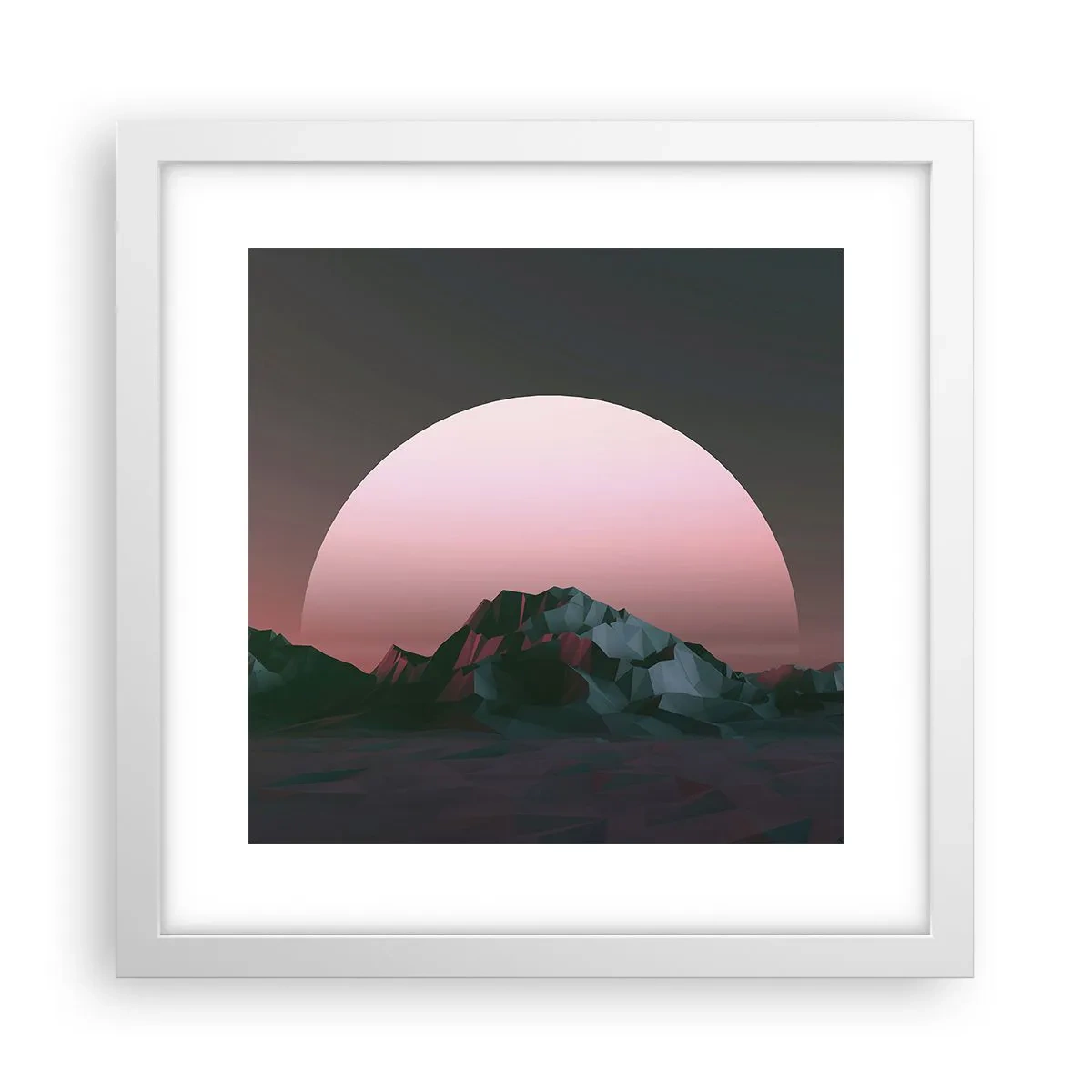 Plagát v bielom ráme - V susednej galaxii - 30x30 cm