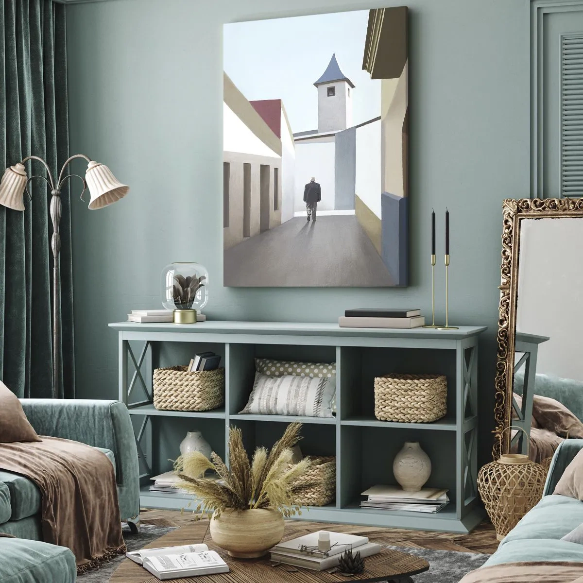 Obraz na plátne - Slnečná prechádzka - 55x100 cm