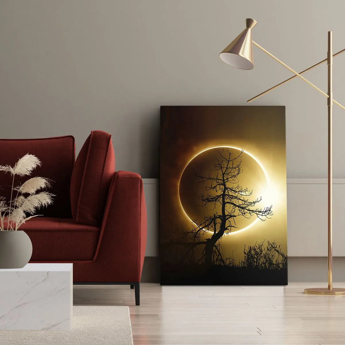 Obraz na plátne - Úplné zatmenie - 50x70 cm