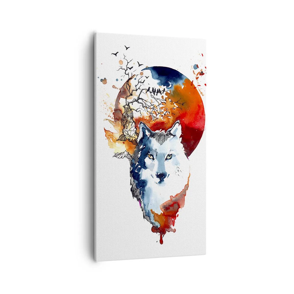 Obraz na plátne - Nosom na skle - 55x100 cm