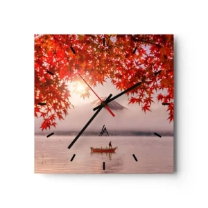 Nástenné hodiny - V japonskom štýle - 40x40 cm