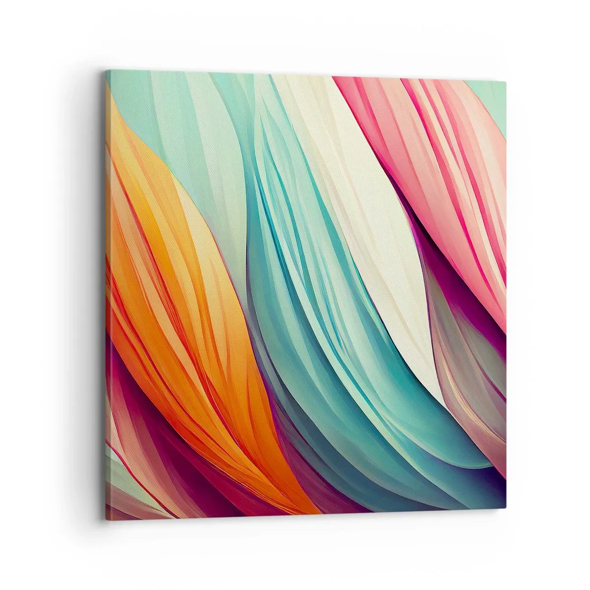 Obraz na plátne - Dúhový uzol - 70x70 cm