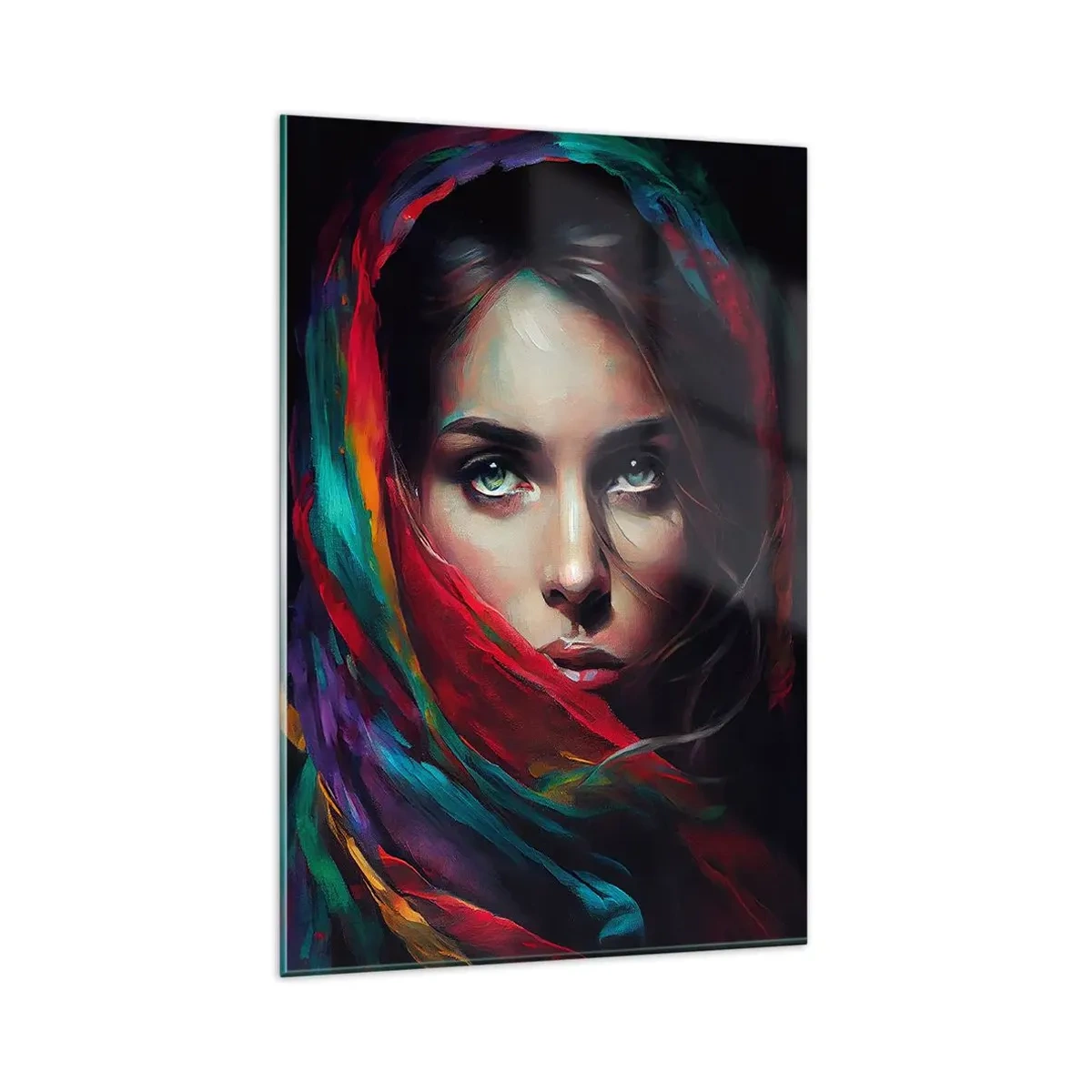 Obraz na skle - Zelenooké tajomstvo - 80x120 cm