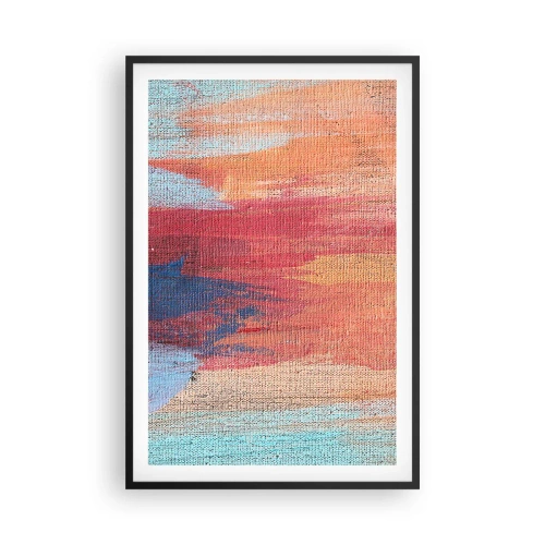 Plagát v čiernom ráme - Stekať dúhou - 61x91 cm