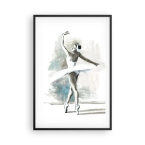 Plagát v čiernom ráme - Zakliata do labute - 61x91 cm
