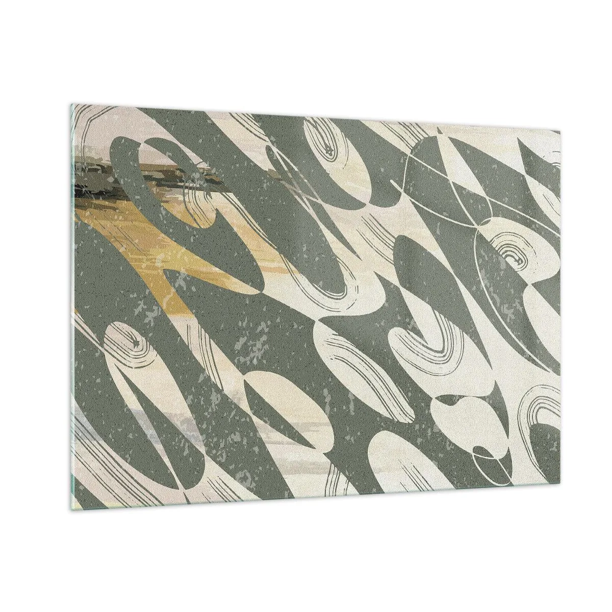 Obraz na skle - Rytmizovaná abstrakcia - 100x70 cm