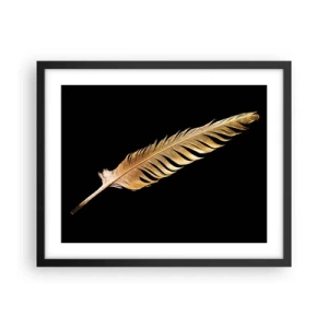 Plagát v čiernom ráme - Krásne pierko… - 50x40 cm