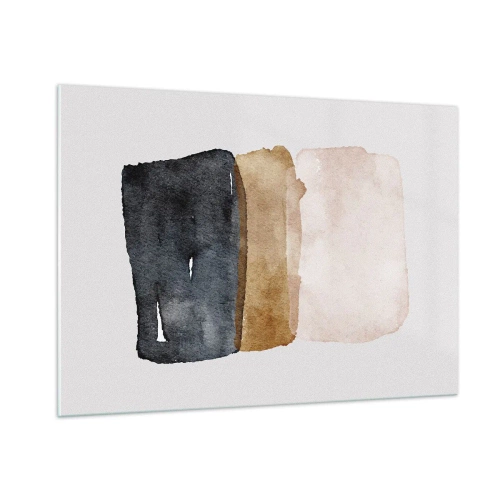 Obraz na skle - Kompozícia zemitých farieb - 100x70 cm