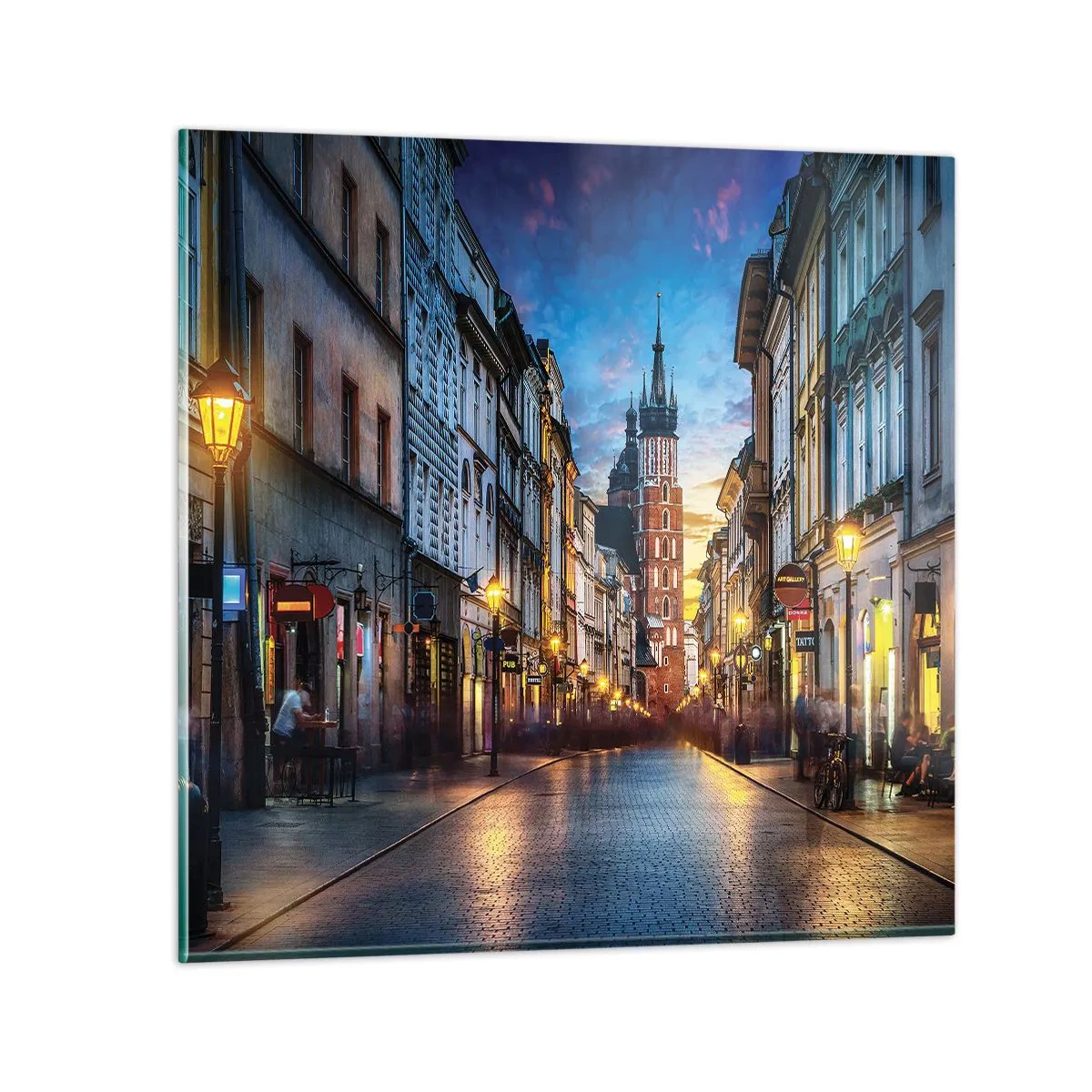 Obraz na skle - Krakovský pôvab - 30x30 cm