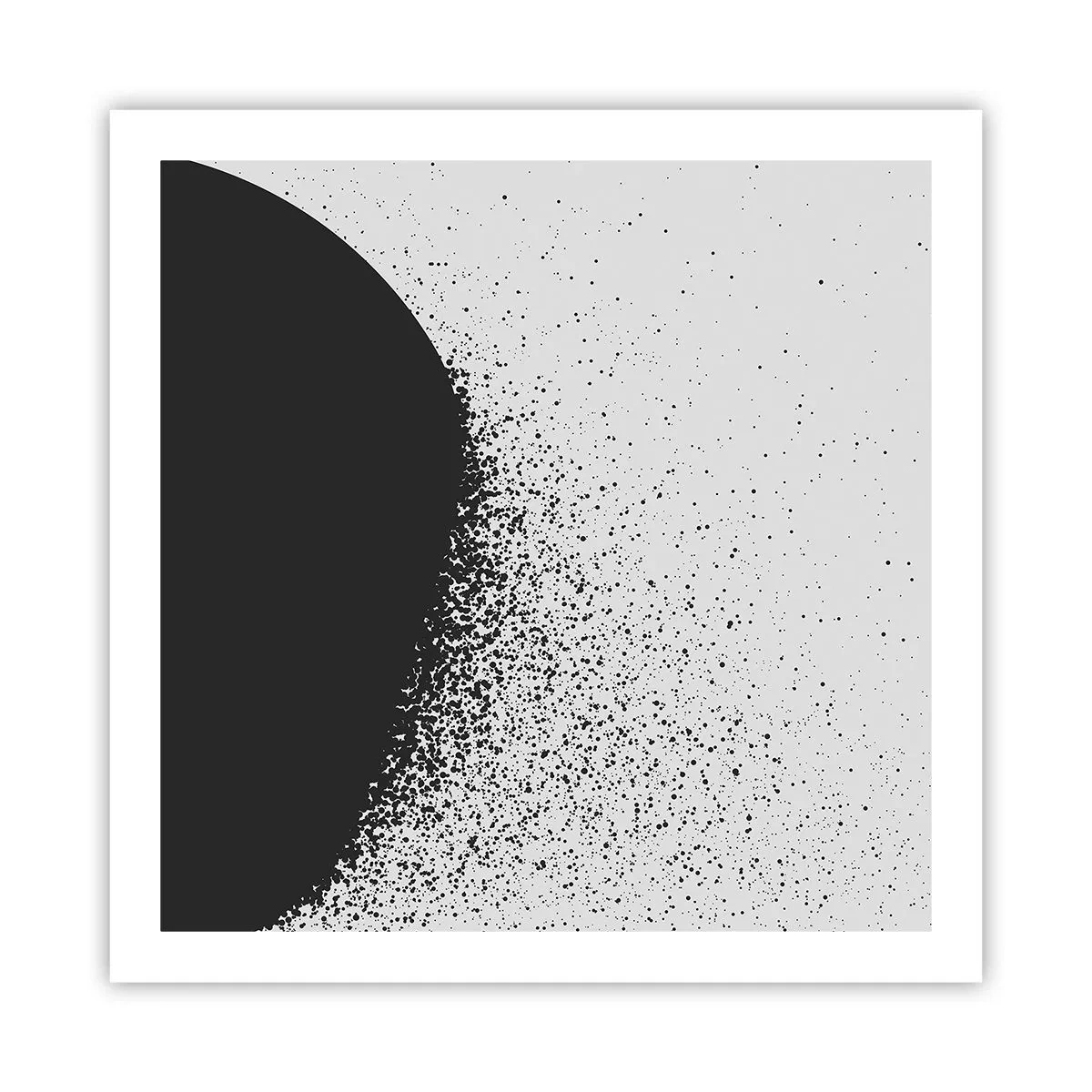 Plagát - Pohyb častíc - 60x60 cm