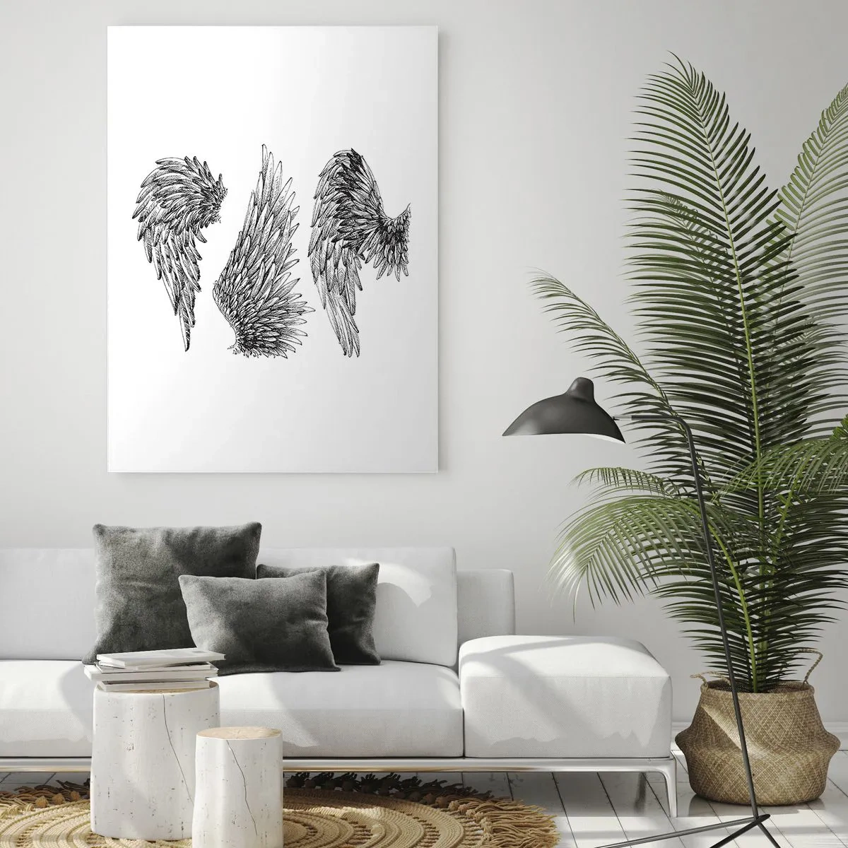 Obraz na skle - Aj ty sa môžeš stať anjelom - 50x70 cm