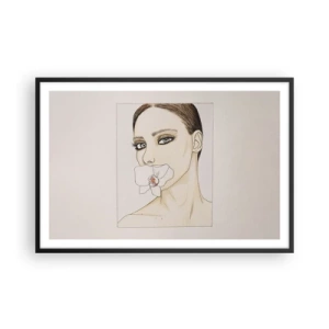 Plagát v čiernom ráme - Symbol elegancie a krásy - 91x61 cm