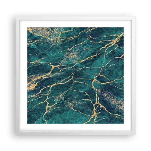 Plagát v bielom ráme - Zlatá žila - 50x50 cm