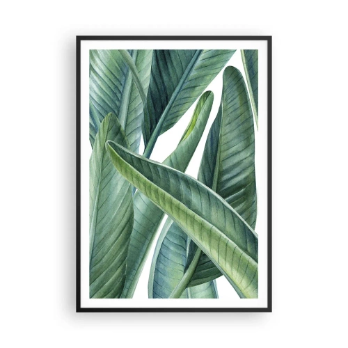 Plagát v čiernom ráme - Proste zelená - 70x100 cm