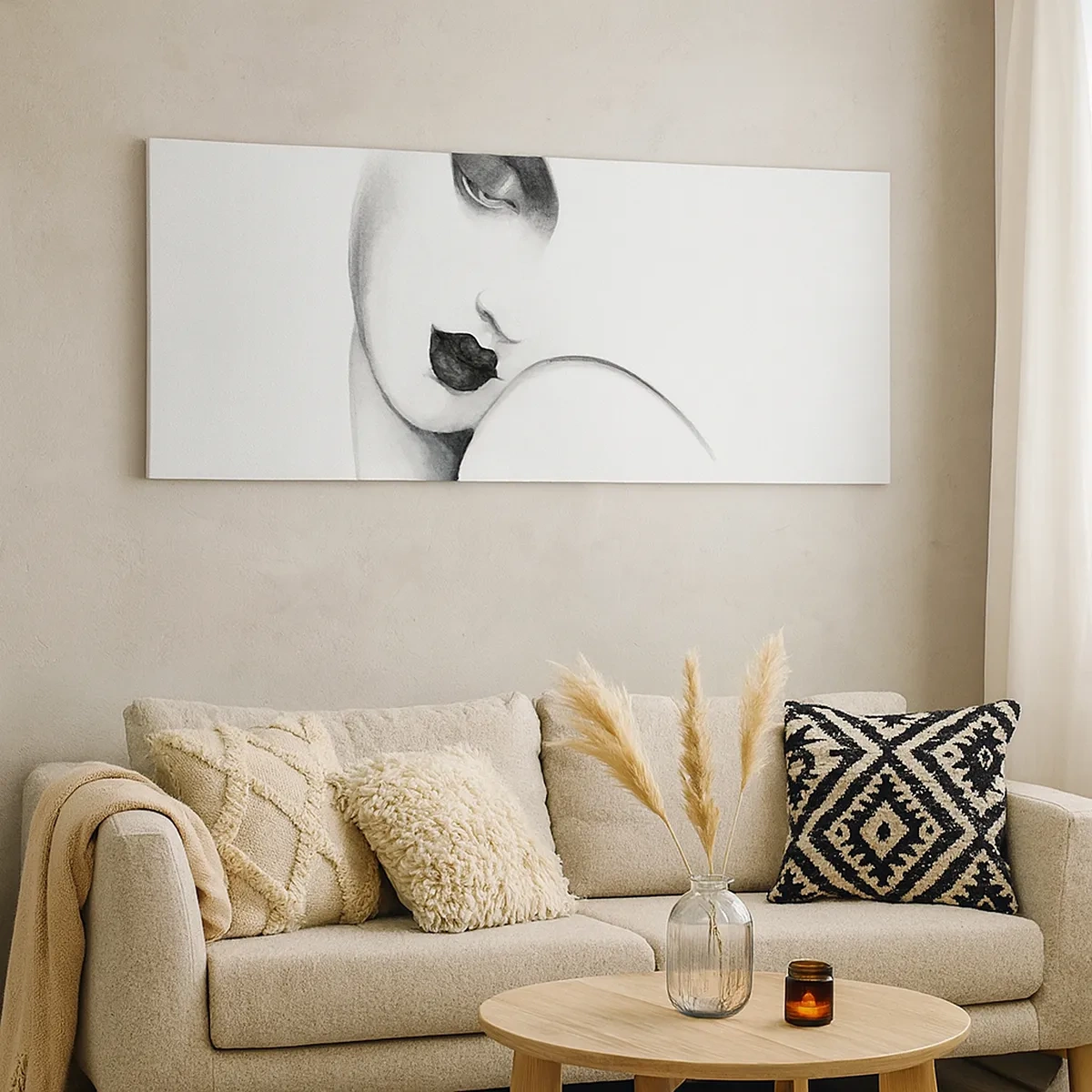 Obraz na plátne - V štýle Lempickej - 30x30 cm