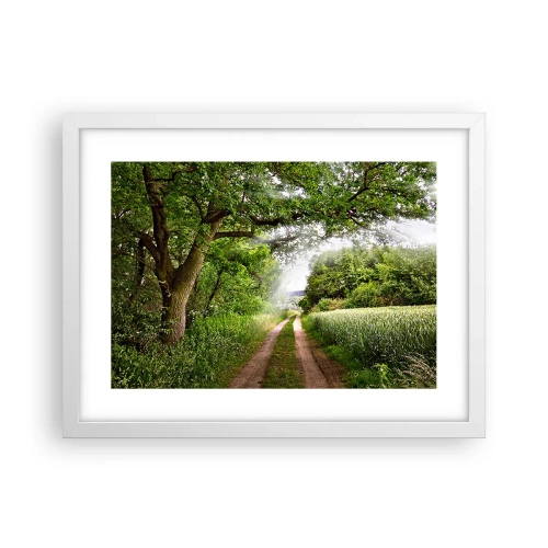 Plagát v bielom ráme - Et in Arcadia ego - 40x30 cm
