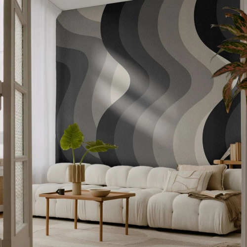 Fototapeta Premium Sand - Vlna za vlnou - Čiary, Vlny, Abstrakcia - 100x70 cm