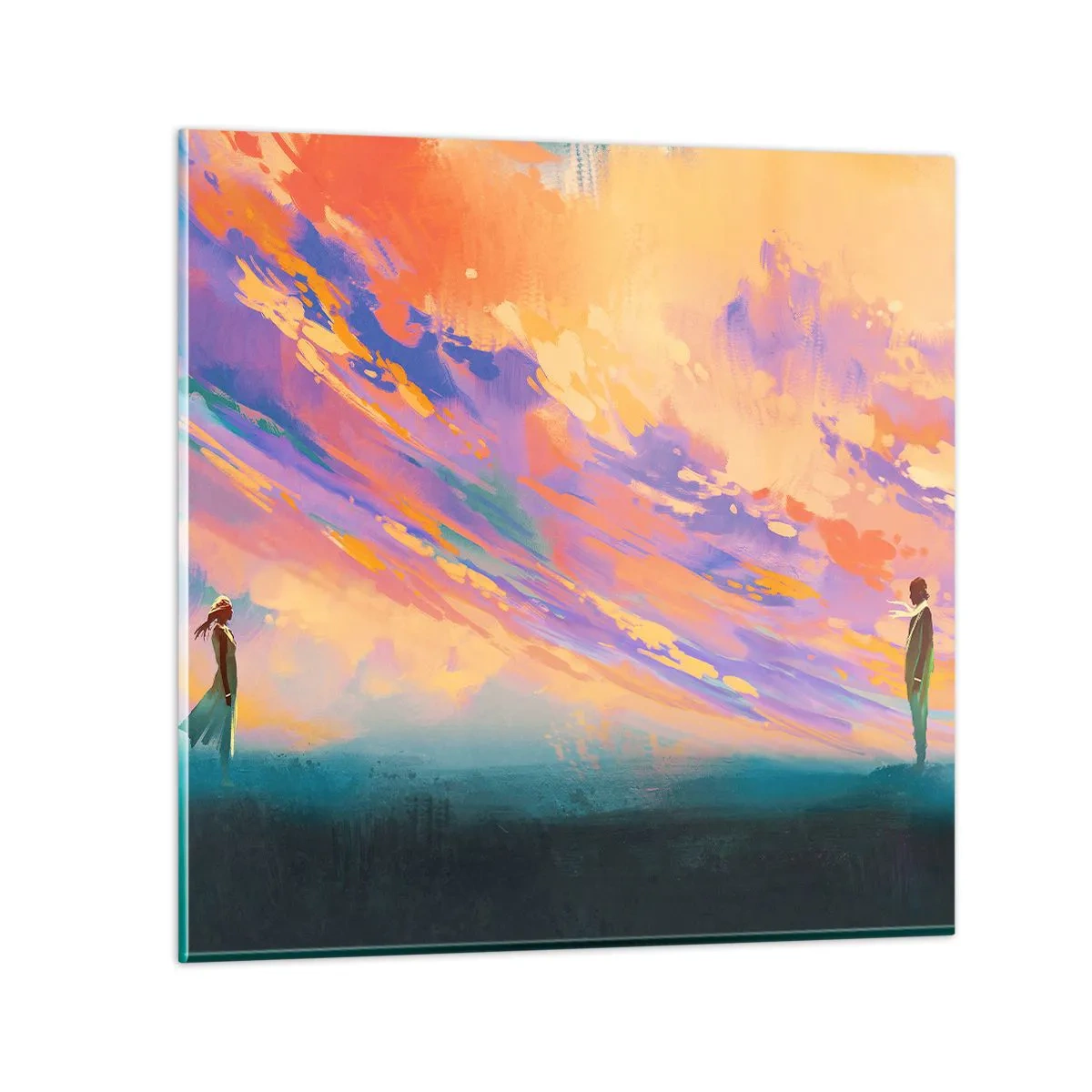 Obraz na skle - Sila príťažlivosti - 70x70 cm